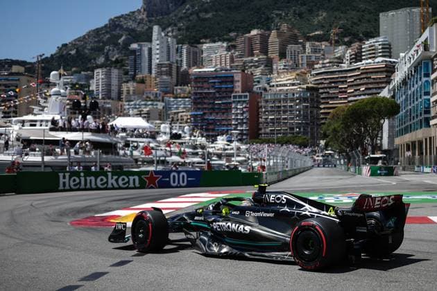 44 Lewis Hamilton (GBR, Mercedes-AMG Petronas F1 Team), F1 Grand Prix of Monaco at Circuit de Monaco on May 27, 2023 in Monte-Carlo, Monaco. (Photo by HOCH ZWEI Italy Photo Press) (Verwendung nur in Deutschland - GERMANY ONLY) *** 44 Lewis Hamilton GBR, Mercedes AMG Petronas F1 Team , F1 Grand Prix of Monaco at Circuit de Monaco on May 27, 2023 in Monte Carlo, Monaco Photo by HOCH ZWEI Italy Photo Press Use only in Germany GERMANY ONLY 