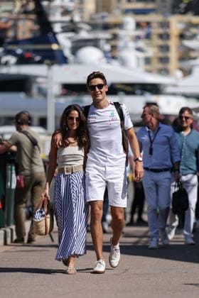 63 George Russell (GBR, Mercedes-AMG Petronas F1 Team) and his girlfriend Carmen Montero Mundt, F1 Grand Prix of Monaco at Circuit de Monaco on May 27, 2023 in Monte-Carlo, Monaco. (Photo by HOCH ZWEI Italy Photo Press) (Verwendung nur in Deutschland - GERMANY ONLY) *** 63 George Russell GBR, Mercedes AMG Petronas F1 Team and his girlfriend Carmen Montero Mundt, F1 Grand Prix of Monaco at Circuit de Monaco on May 27, 2023 in Monte Carlo, Monaco Photo by HOCH ZWEI Italy Photo Press Use only in Germany GERMANY ONLY 