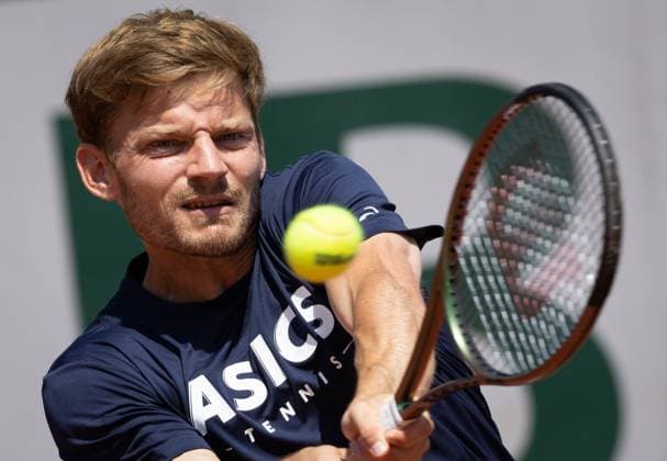 Belgian David Goffin pictured during a training session at the Roland Garros French Open tennis tournament, in Paris, France, Saturday 27 May 2023. This year s tournament takes place from 22 May to 12 June. BENOITxDOPPAGNE  x67993626x