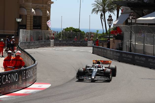 F1 Gran Prix of Monaco Lando Norris of McLaren on track during final practice for the F1 Grand Prix of Monaco at Circuit de Monaco on May 27, 2023 in Monte-Carlo, Monaco. Monaco Monte-Carlo Monaco Copyright: xSportinfotox