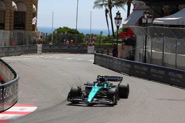 F1 Gran Prix of Monaco Fernando Alonso of Aston Martin on track during final practice for the F1 Grand Prix of Monaco at Circuit de Monaco on May 27, 2023 in Monte-Carlo, Monaco. Monaco Monte-Carlo Monaco Copyright: xSportinfotox
