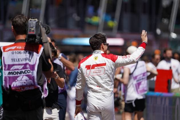 May 27, 2023, Mezzolombardo, Mezzolombardo, Italy: Monegasque driver Charles Leclerc is seen in the garage on saturday at the FIA Formula 1 Monaco Grand Prix at Circuit de Monaco in Monaco. Mezzolombardo Italy - ZUMAf150 20230527_zsp_f150_015 Copyright: xDaisyxFacinellix