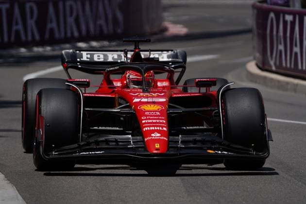 May 27, 2023, Mezzolombardo, Mezzolombardo, Italy: Monegasque driver Charles Leclerc ( Scuderia Ferrari) drives during the third practic session FIA Formula 1 during the Monaco Grand Prix at Circuit de Monaco in Monaco. Mezzolombardo Italy - ZUMAf150 20230527_zsp_f150_046 Copyright: xDaisyxFacinellix
