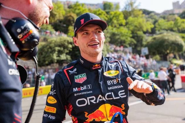 Max Verstappen Red Bull Racing cheers pole position, Monaco Grand Prix, motorsports, Formula 1, 2023 season, 27 05 2023 Monaco Grand Prix, motorsports, Formula 1, 2023 season, 27 05 2023 Copyright: xEibner-Pressefoto AlexanderxNeisx EP_ANS