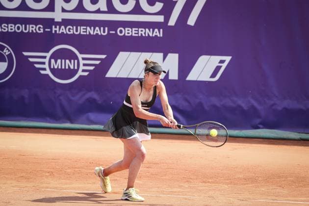 Finale fÃ minin. Internationaux de Strasbourg 2023 ANNA BLINKOVA (RUS) ELINA SVITOLINA (UKR Tennis : Internationaux de Strasbourg 2023 - France - 27 05 23 ElyxandroCegarra Panoramic 