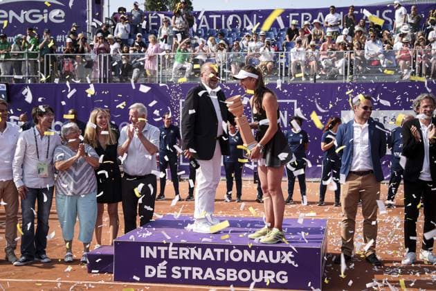 Tennis, WTA Tournament in Strasbourg, Elina Svitolina wins against Anna Blinkova in the final