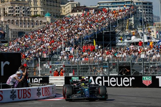 44 Lewis Hamilton GBR, Mercedes AMG Petronas F1 Team , F1 Grand Prix of Monaco at Circuit de Monaco on May 27, 2023 in Monte Carlo, Monaco Photo by HOCH ZWEI Monte Carlo Monaco