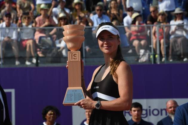 Tennis : Internationaux de Strasbourg 2023 - France - Victoire d Elina Svitolina Ukraine contre Anna Blinkova - Russie 6 2 6 3 Tennis : Internationaux de Strasbourg 2023 - France - 27 05 23 ChrysleneCaillaud Panoramic 