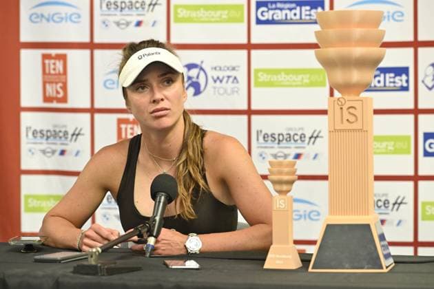 Tennis : Internationaux de Strasbourg 2023 - France - Victoire d Elina Svitolina Ukraine contre Anna Blinkova - Russie 6 2 6 3 Tennis : Internationaux de Strasbourg 2023 - France - 27 05 23 ChrysleneCaillaud Panoramic 