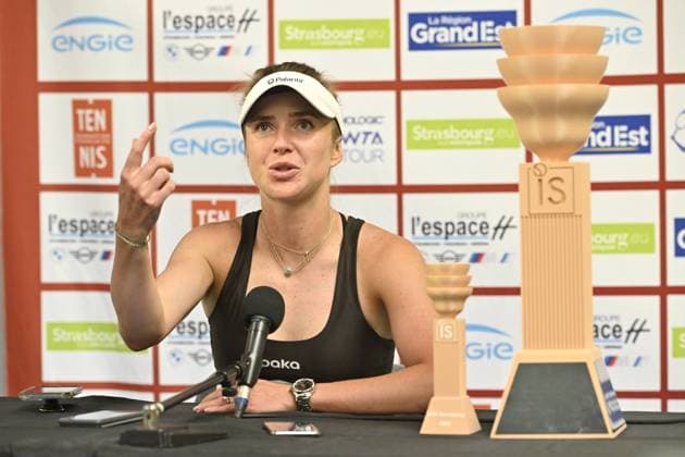 Tennis : Internationaux de Strasbourg 2023 - France - Victoire d Elina Svitolina Ukraine contre Anna Blinkova - Russie 6 2 6 3 Tennis : Internationaux de Strasbourg 2023 - France - 27 05 23 ChrysleneCaillaud Panoramic 