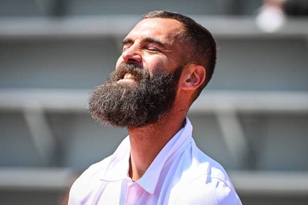 May 27, 2023, Paris, France, France: Benoit PAIRE of France looks dejected during an exhibition match of Roland-Garros 2023, French Open 2023, Grand Slam tennis tournament at the Roland-Garros Stadium on May 27, 2023 in Paris, France. Paris France - ZUMAm308 20230527_zsp_m308_034 Copyright: xMatthieuxMirvillex