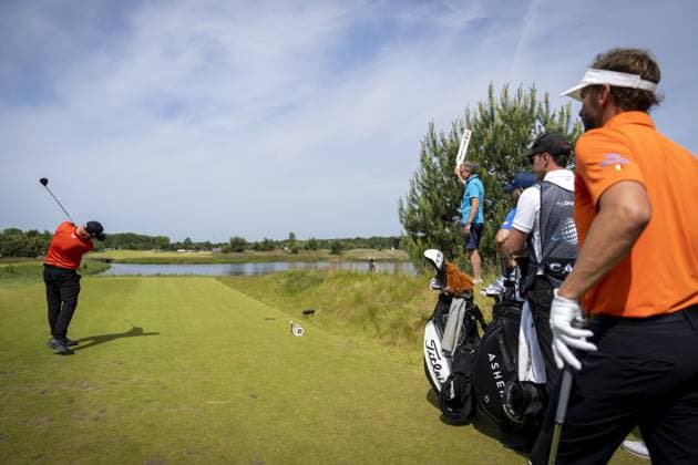CROMVOIRT - Andy Sullivan (ENG) in action during the 103rd edition of the KLM Open golf tournament. The KLM Open counts as a qualifying tournament for the US Open. AP SANDER KING xVIxANPxSportx xxANPxIVx 470399251 originalFilename: 470399251.jpg