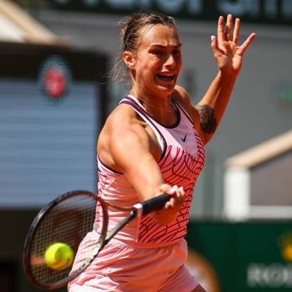2023 French Open - Day One Aryna SABALENKA in action during her match against Marta KOSTYUK (UKR) in The French Open Roland Garros tennis tournament day one. Paris France  Copyright: xIbrahimxEzzatx originalFilename:ezzat-notitle230528_nphk2.jpg