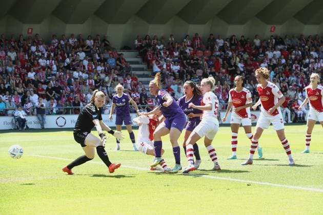 Sport 1 FC Köln vs SGS Essen, Football Women, 1 Bundesliga, Goal to 1 0 for Essen by Ramona Maier Essen , Picture , 28 05 2023