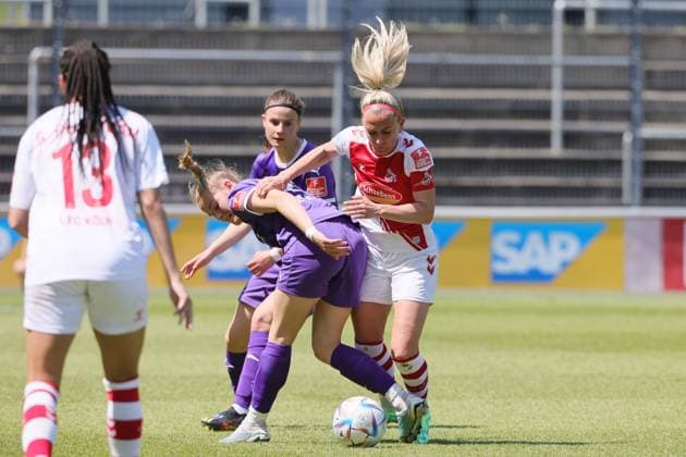 Sport 1 FC Cologne vs SGS Essen, Football Women, 1 Bundesliga, right Mandy Islacker 1 FC Cologne , Picture , 28 05 2023