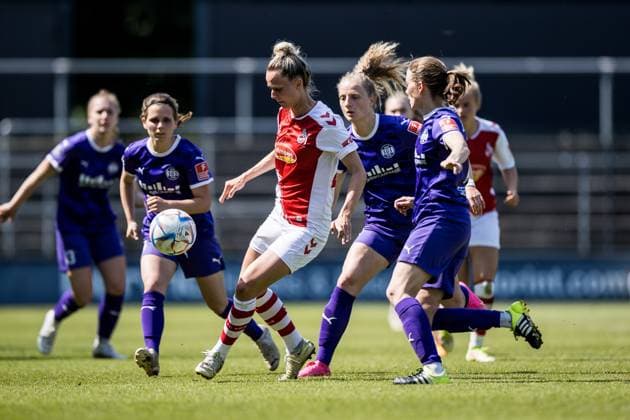 FLYERALARM Women Football Bundesliga, 1 FC Koeln SGS Essen 28 05 2023 Jana Beuschlein 1 FC Koeln, 23 , Lena Ostermeier SGS Essen, 18 FLYERALARM Women Football Bundesliga, 1 FC Koeln SGS Essen, Koeln, Geissbockheim DFB REGULATIONS PROHIBIT ANY USE OF PHOTOGRAPHS AS IMAGE SEQUENCES AND OR QUASI VIDEO Copyright: xBEAUTIFULxSPORTS Wunderlx
