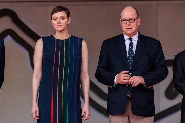Charlene and Prince Albert of Monaco, Monaco Grand Prix, Motorsport, Formula 1, 2023 season, 28 05 2023 Monaco Grand Prix, Motorsport, Formula 1, 2023 season, 28 05 2023 Monaco Copyright: xEibner-Pressefoto AlexanderxNeisx EP_ANS