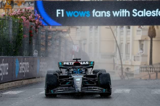 63 George Russell GBR, Mercedes AMG Petronas F1 Team , F1 Grand Prix of Monaco at Circuit de Monaco on May 28, 2023 in Monte Carlo, Monaco Photo by HOCH ZWEI Monte Carlo Monaco