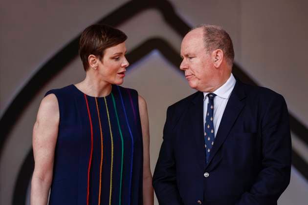 Princess Charlene of Monaco and Prince Albert II of Monaco, F1 Grand Prix of Monaco at Circuit de Monaco on May 28, 2023 in Monte Carlo, Monaco Photo by HOCH ZWEI Monte Carlo Monaco