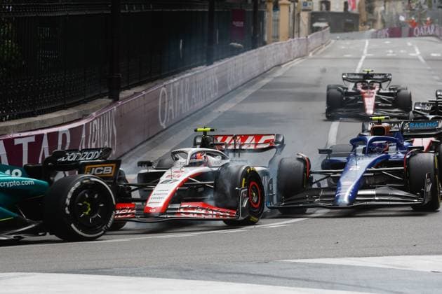 27 Nico Hulkenberg DEU, MoneyGram Haas F1 Team , 2 Logan Sargeant USA, Williams Racing , F1 Grand Prix of Monaco at Circuit de Monaco on May 28, 2023 in Monte Carlo, Monaco Photo by HOCH ZWEI Monte Carlo Monaco