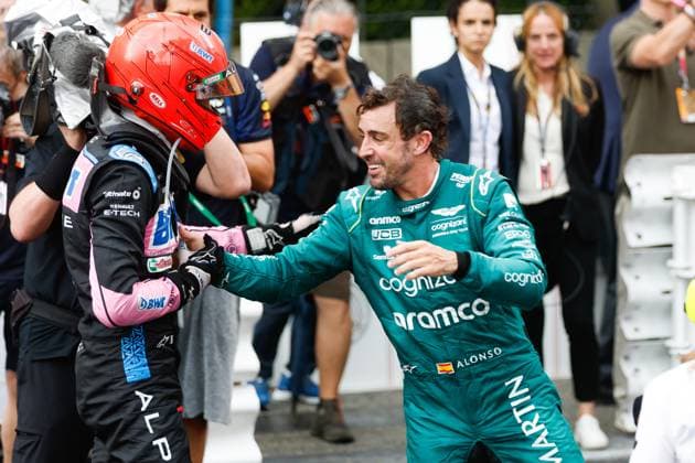 31 Esteban Ocon FRA, BWT Alpine F1 Team , 14 Fernando Alonso ESP, Aston Martin Aramco Cognizant F1 Team , F1 Grand Prix of Monaco at Circuit de Monaco on May 28, 2023 in Monte Carlo, Monaco Photo by HOCH ZWEI Monte Carlo Monaco