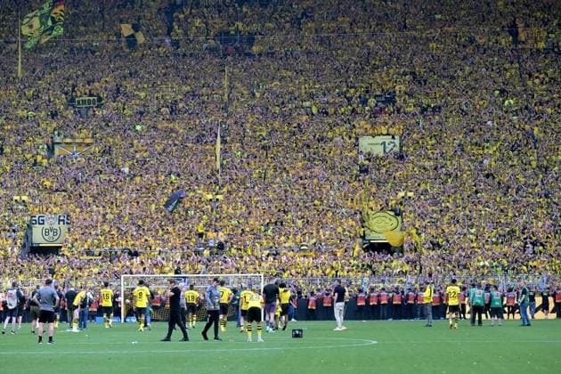 Sport Themen der Woche KW21 DORTMUND - Borussia Dortmund supporters after the Bundesliga match between Borussia Dortmund and 1 FSV Mainz 05 at the Signal Iduna Park on May 27, 2023 in Dortmund, Germany. AP Dutch Height Bundesliga 2022 2023 xVIxANPxSportx xGerritxvanxKeulenxIVx 470429060 originalFilename: 470429060.jpg
