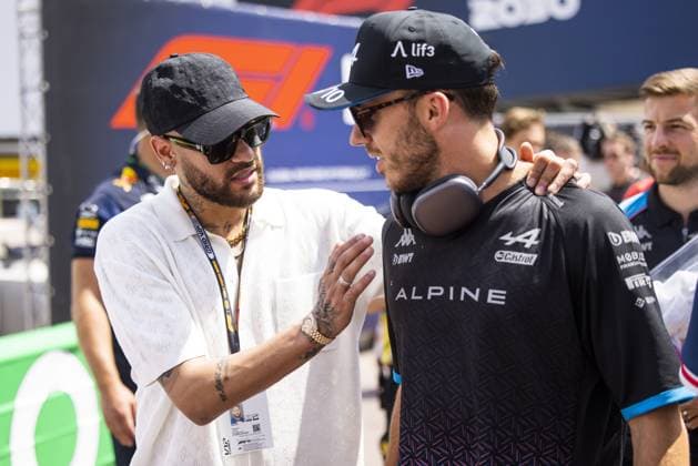 Neymar da Silva Santos Junior, Neymar Jr., GASLY Pierre (fra), Alpine F1 Team A523, portrait during the Formula 1 Grand Prix de Monaco 2023, 6th round of the 2023 Formula One World Championship, WM, Weltmeisterschaft from May 26 to 28, 2023 on the Circuit de Monaco, in Monaco - F1 - MONACO GRAND PRIX 2023 - RACE DPPI Panoramic  00123013__DE_1931