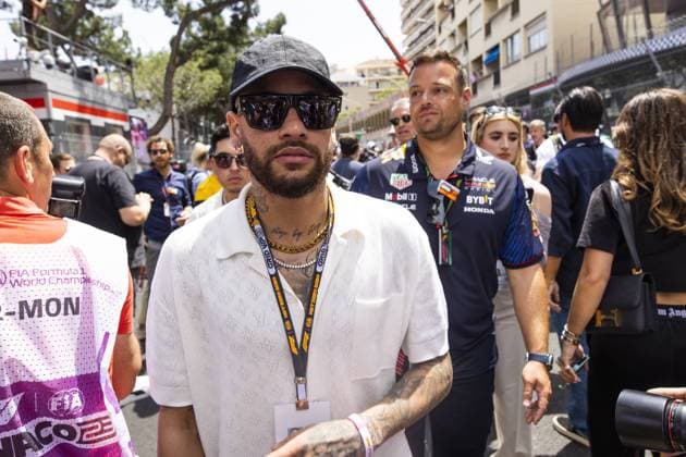 Neymar da Silva Santos Junior, Neymar Jr., portrait during the Formula 1 Grand Prix de Monaco 2023, 6th round of the 2023 Formula One World Championship, WM, Weltmeisterschaft from May 26 to 28, 2023 on the Circuit de Monaco, in Monaco - F1 - MONACO GRAND PRIX 2023 - RACE DPPI Panoramic  00123013__DE_6037