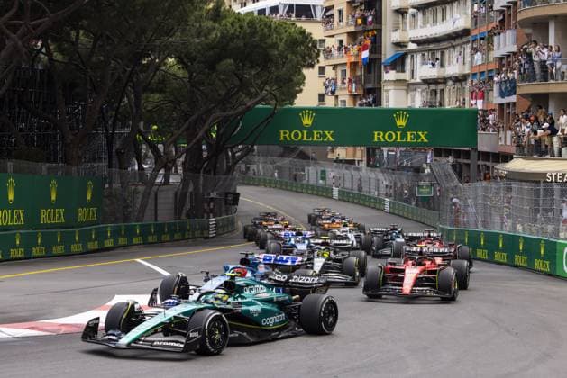14 ALONSO Fernando (spa), Aston Martin F1 Team AMR23, action during the Formula 1 Grand Prix de Monaco 2023, 6th round of the 2023 Formula One World Championship, WM, Weltmeisterschaft from May 26 to 28, 2023 on the Circuit de Monaco, in Monaco - F1 - MONACO GRAND PRIX 2023 - RACE DPPI Panoramic  00123013__DE_2287