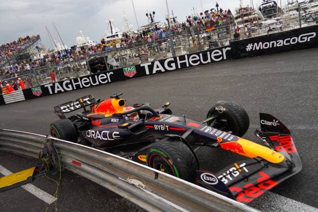 F1 Grand Prix of Monaco Max Verstappen of Netherlands driving the (1) Oracle Red Bull Racing RB19 Honda RBPT during the Formula 1 Grand Prix De Monaco 2023 on May 28th, 2023 in Montecarlo, Monaco. Montecarlo Italia  Copyright: xAlessioxMorgesex originalFilename:morgese-formula1230528_npNJx.jpg
