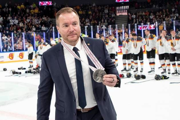 Pekka Kangasalusta, GER the 2023 IIHF Ice hockey, Eishockey World Championship, WM, Weltmeisterschaft gold medal match between Canada - Germany at the Nokia Arena on 28. May 2023 in Tampere, Finland. 22.48.27. (Tomi Hänninen Newspix24)  Copyright: xTomixHänninenx np24282258745