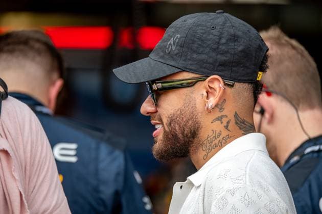MONTE CARLO, MONACO: Neymar, at the 2023 Formula 1 Monaco Grand Prix at the Circuit de Monaco in Monte Carlo, Monaco.