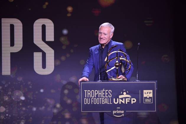 Didier DESCHAMPS (Selectionneur France) during the ceremony for the UNFP Trophies on May 28, 2023 in Paris, France. FOOTBALL : 31e Ceremonie des Trophees UNFP - Paris - 28 05 2023 Pool Panoramic 