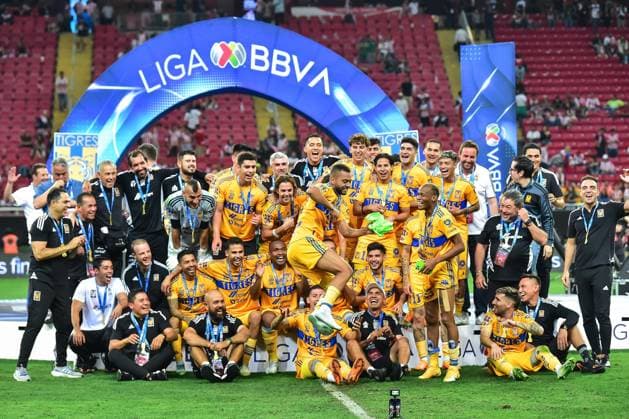 Football, Tigres UANL celebrate winning the championship in Mexico