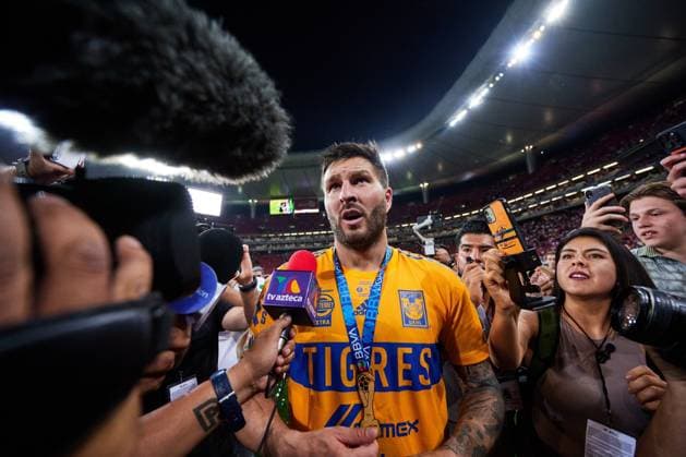 Fußball, Tigres UANL feiern den Gewinn der Meisterschaft in Mexiko RECORD DATE NOT STATED Liga BBVA MX Clausura 2023 Guadalajara vs Tigres UANL Gran Final Andre-Pierre Gignac of Tigres during the game Guadalajara vs Tigres UANL, corresponding to second leg match of great final of the Torneo Clausura 2023 of the Liga BBVA MX, at Akron Stadium, on May 28, 2023. <br><br> Andre-Pierre Gignac de Tigres durante el partido Guadalajara vs Tigres UANL, Correspondiente al partido de Vuelta de la Gran final del Torneo Clausura 2023 de la Liga BBVA MX, en el Estadio Akron, el 28 de Mayo de 2023. GUADALAJARA JALISCO MEXICO  Copyright: xJorgexMartinezx 20230529000226_LMX_C23_FV_GDL_UANL_GIGNAC622