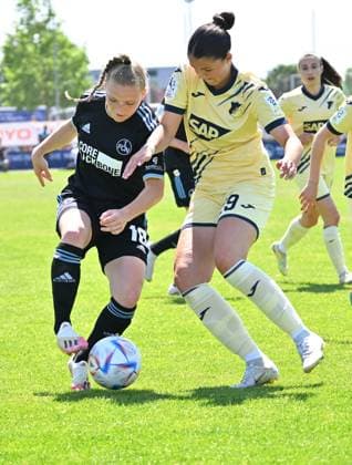 29 05 2023 football season 2022 2023 2 women football Bundesliga 26 matchday 1 FC Nürnberg FCN club TSG 1899 Hoffenheim U20 xwoxzix Franziska Mai 18, 1 FC Nürnberg FCN Laureta Crnaveri 29, TSG 1899 Hoffenheim II