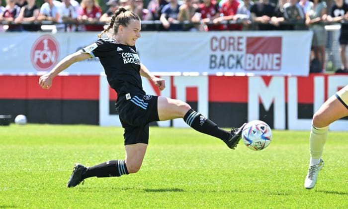 29 05 2023 football season 2022 2023 2 women football Bundesliga 26 matchday 1 FC Nürnberg FCN club TSG 1899 Hoffenheim U20 xwoxzix Nastassja Lein 24, 1 FC Nürnberg FCN