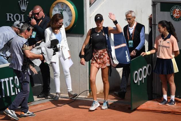 Tennis : Roland Garros 2023 - France - Kristina Mladenovic - France Tennis : Roland Garros 2023 - France - 29 05 23 ChrysleneCaillaud Panoramic 