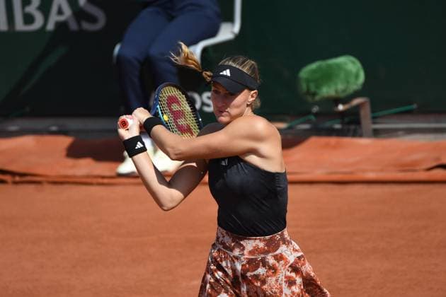Tennis : Roland Garros 2023 - France - Kristina Mladenovic - France Tennis : Roland Garros 2023 - France - 29 05 23 ChrysleneCaillaud Panoramic 
