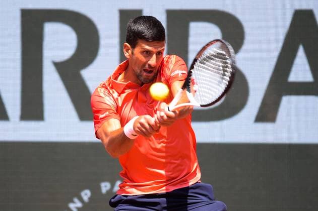 Novak Djokovic ( Serbie ) TENNIS : Roland Garros 2023 - Internationaux de France - 29 05 2023 FedericoPestellini Panoramic 
