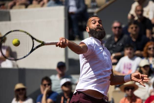 TENNIS - ATP, Tennis Herren French Open 2023 PARIS,FRANCE,29.MAY.23 - TENNIS - ATP World Tour, French Open, Roland Garros, Grand Slam. Image shows Benoit Paire (FRA).  GEPAxpictures xFrancoisxAsal