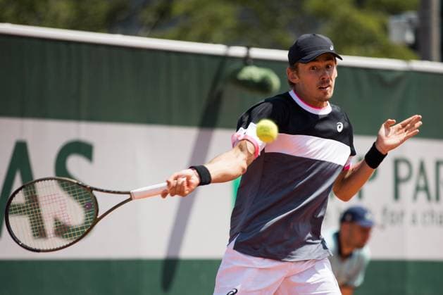 TENNIS - ATP, Tennis Herren French Open 2023 PARIS,FRANCE,29.MAY.23 - TENNIS - ATP World Tour, French Open, Roland Garros, Grand Slam. Image shows Alex De Minaur (AUS).  GEPAxpictures xFrancoisxAsal