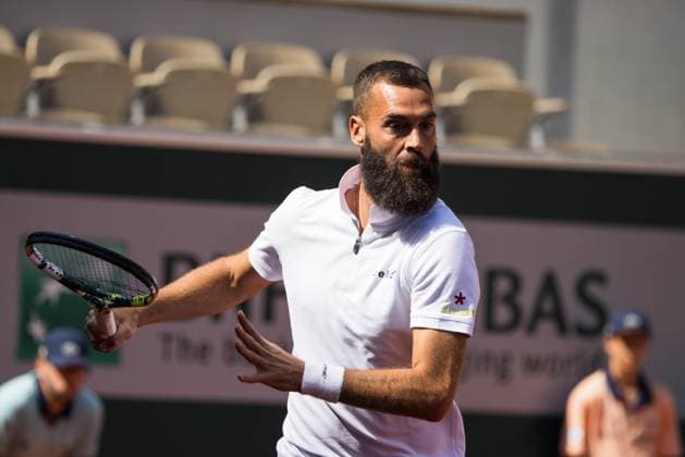 TENNIS - ATP, Tennis Herren French Open 2023 PARIS,FRANCE,29.MAY.23 - TENNIS - ATP World Tour, French Open, Roland Garros, Grand Slam. Image shows Benoit Paire (FRA).  GEPAxpictures xFrancoisxAsal