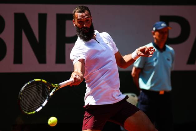 2023 French Open - Day Two Benoit PAIRE (FRA) in action during his match against Cameron NORRIE (GBR) on Suzanne-LENGLEN court in The French Open Roland Garros tennis tournament day two. Paris France  Copyright: xIbrahimxEzzatx originalFilename:ezzat-notitle230529_npeMV.jpg