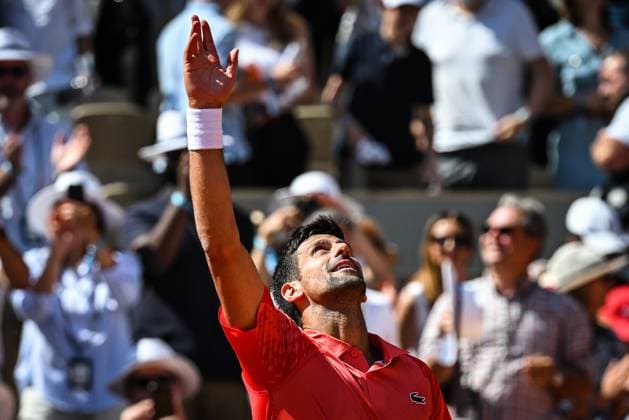May 29, 2023, Paris, France, France: Novak DJOKOVIC of Serbia celebrates his victory during the second day of Roland-Garros 2023, French Open 2023, Grand Slam tennis tournament at the Roland-Garros Stadium on May 29, 2023 in Paris, France. Paris France - ZUMAm308 20230529_zsp_m308_014 Copyright: xMatthieuxMirvillex