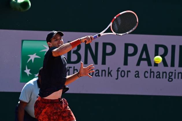 Dominic Thiem ( Autriche ) TENNIS : Roland Garros 2023 - Internationaux de France - 29 05 2023 FedericoPestellini Panoramic 