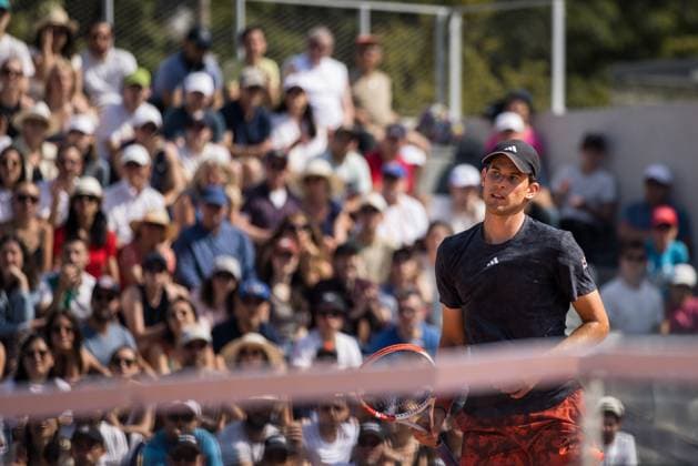 TENNIS - ATP, Tennis Herren French Open 2023 PARIS,FRANCE,29.MAY.23 - TENNIS - ATP World Tour, French Open, Roland Garros, Grand Slam. Image shows the disappointment of Dominic Thiem (AUT).  GEPAxpictures xFrancoisxAsal