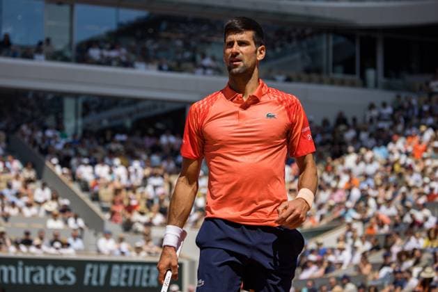 TENNIS - ATP, Tennis Herren French Open 2023 PARIS,FRANCE,29.MAY.23 - TENNIS - ATP World Tour, French Open, Roland Garros, Grand Slam. Image shows Novak Djokovic (SRB).  GEPAxpictures xFrancoisxAsal