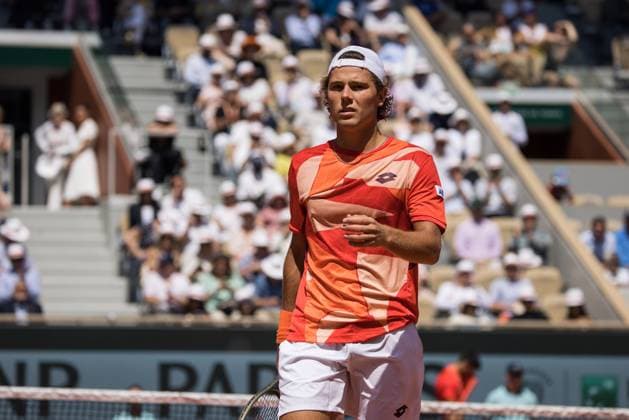 TENNIS - ATP, Tennis Herren French Open 2023 PARIS,FRANCE,29.MAY.23 - TENNIS - ATP World Tour, French Open, Roland Garros, Grand Slam. Image shows Aleksandar Kovacevic (USA).  GEPAxpictures xFrancoisxAsal