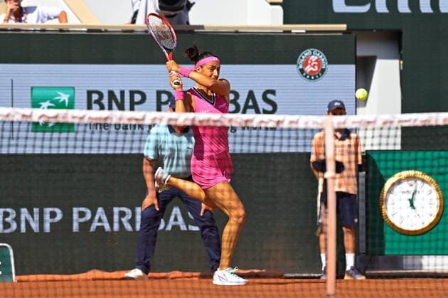 Caroline Garcia ( France ) TENNIS : Roland Garros 2023 - Internationaux de France - 29 05 2023 FedericoPestellini Panoramic 